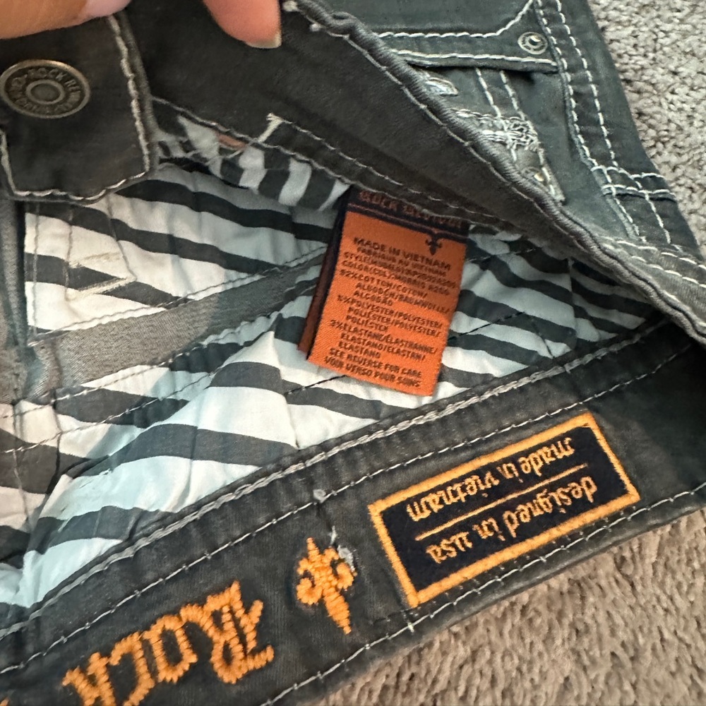 Rock Revival Gray Jeans Great Condition View 2